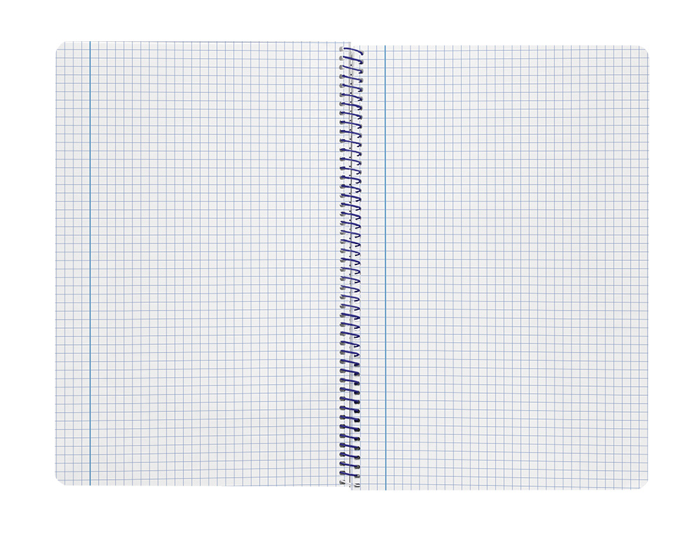 CUADERNO ESPIRAL LIDERPAPEL A4 SMART TAPA BLANDA 80H 75GR CUADRO 4MM CON MARGEN COLOR TURQUESA