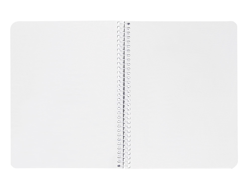 CUADERNO ESPIRAL LIDERPAPEL A4 WITTY TAPA DURA 80H 90GR LISO SIN MARGEN COLORES SURTIDOS