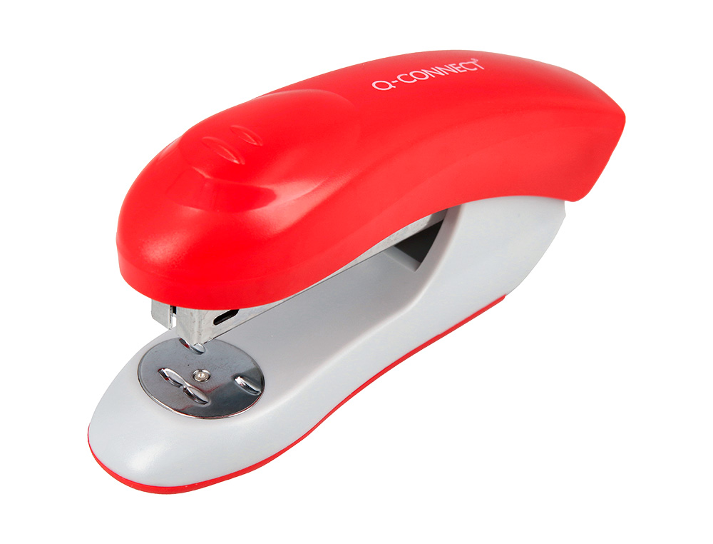 GRAPADORA Q-CONNECT KF14206 PLASTICO ABS ROJA CAPACIDAD 20 HOJAS