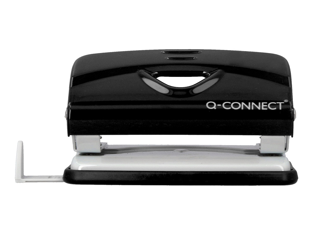 TALADRADOR Q-CONNECT KF14214 NEGRO ABERTURA 1 MM CAPACIDAD 10 HOJAS