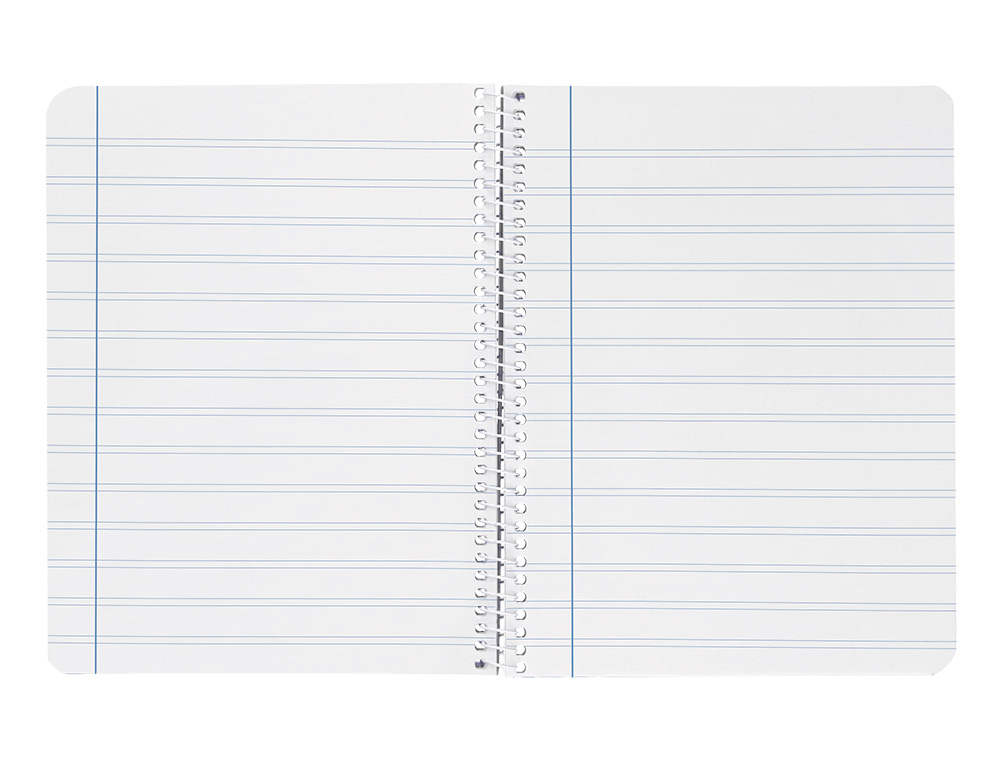 CUADERNO ESPIRAL LIDERPAPEL A4 WITTY TAPA DURA 80H 90GR PAUTA 2,5MM CON MARGEN COLOR NEGRO