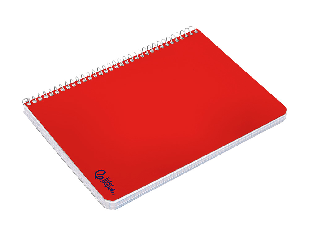 CUADERNO ESPIRAL LIDERPAPEL A5 SMART TAPA BLANDA 40H 75GR CUADRO 4MM CON MARGEN COLORES SURTIDOS