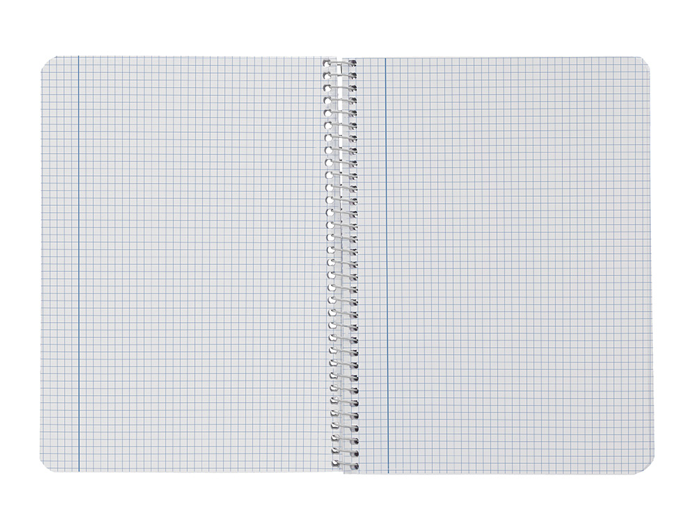 CUADERNO ESPIRAL LIDERPAPEL A5 SMART TAPA BLANDA 40H 75GR CUADRO 4MM CON MARGEN COLORES SURTIDOS