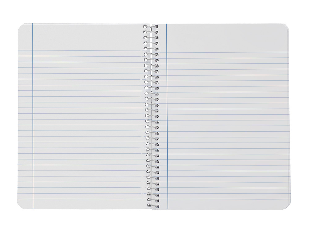 CUADERNO ESPIRAL LIDERPAPEL A5 WITTY TAPA DURA 80H 90GR RAYADO HORIZONTAL 8MM CON MARGEN COLORES SURTIDOS