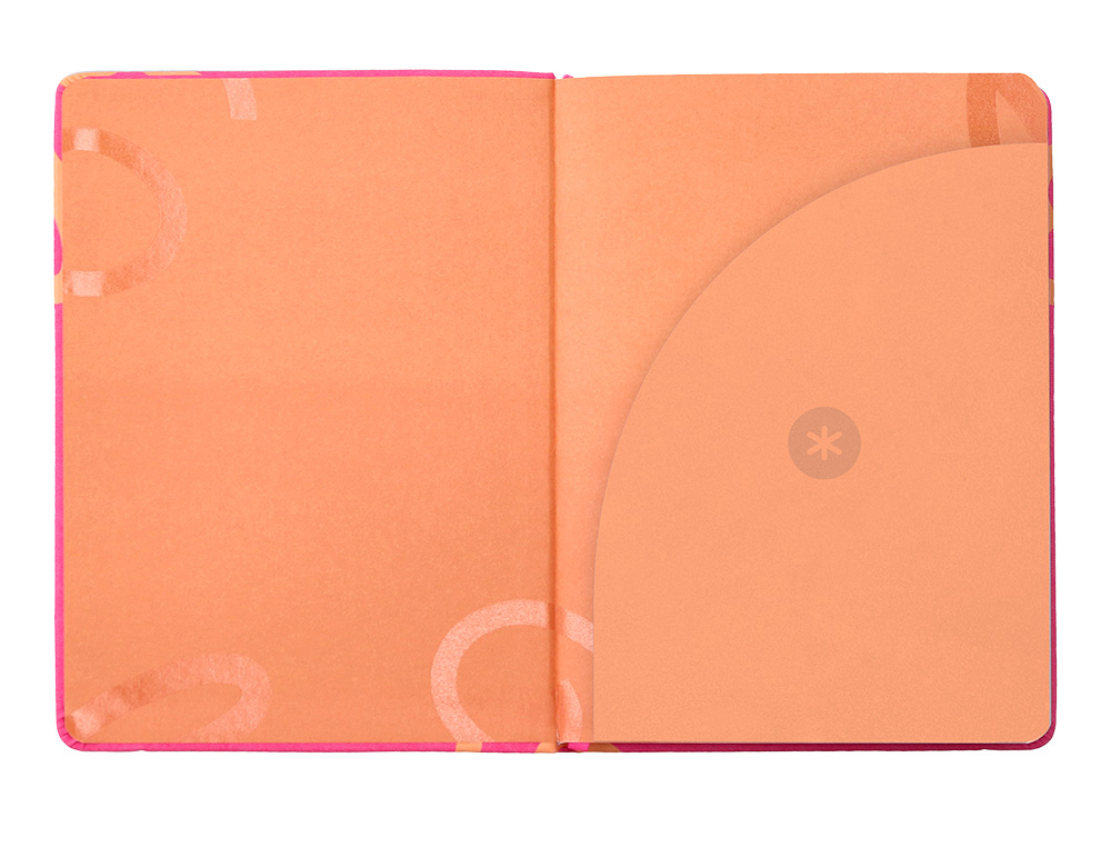 AGENDA ESCOLAR ANTARTIK 25-26 ENCUADERNADA GO! SIMIL PIEL FUCSIA SEMANA VISTA A5 BILINGE PAPEL FSC 80 GR