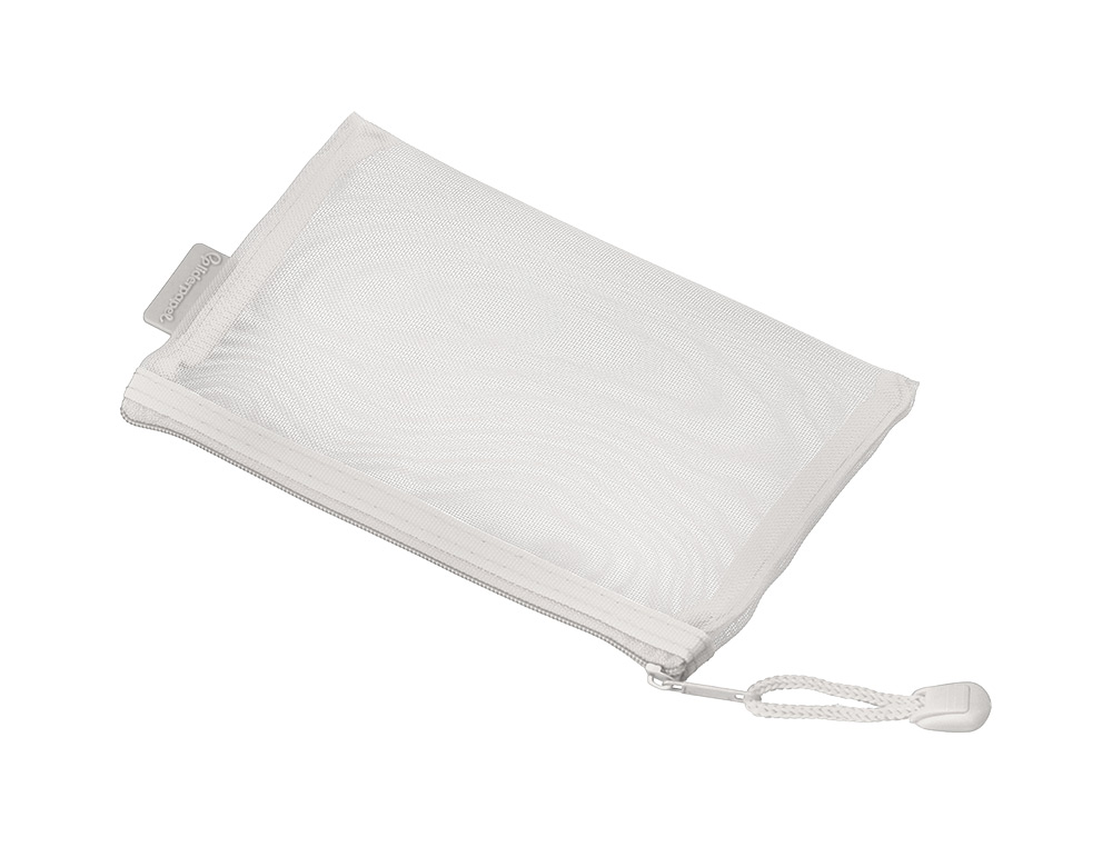 BOLSA ZIPPER BAG LIDERPAPEL POLIESTER TRANSPIRABLE MULTIUSOS DIN A6 BLANCO