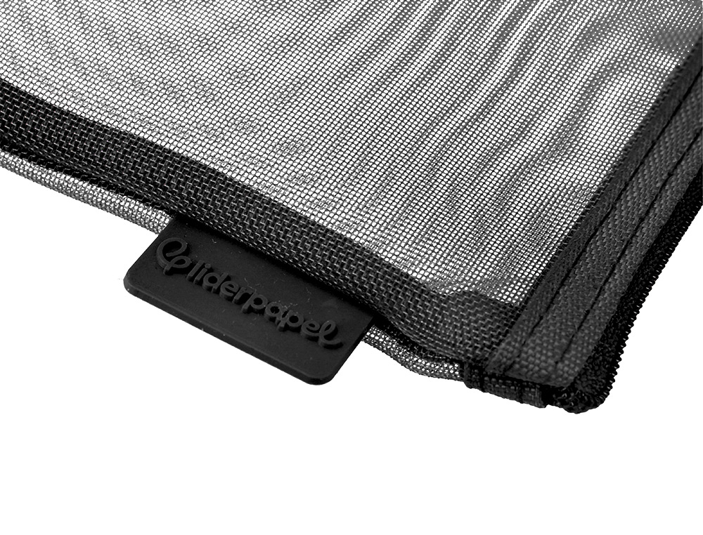 BOLSA ZIPPER BAG LIDERPAPEL POLIESTER TRANSPIRABLE MULTIUSOS DIN A5 NEGRO
