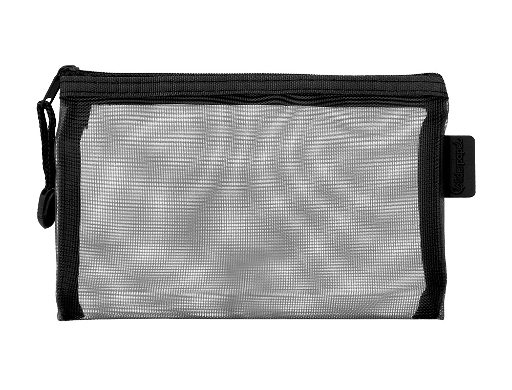 BOLSA ZIPPER BAG LIDERPAPEL POLIESTER TRANSPIRABLE MULTIUSOS DIN A6 NEGRO