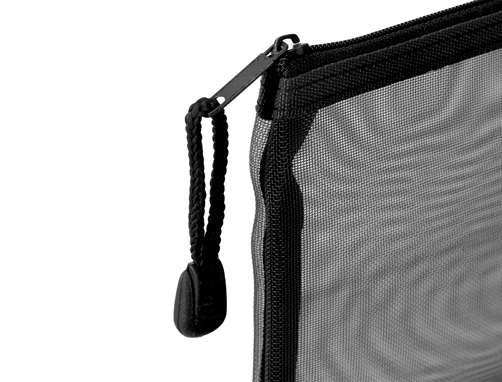 BOLSA ZIPPER BAG LIDERPAPEL POLIESTER TRANSPIRABLE MULTIUSOS DIN A6 NEGRO