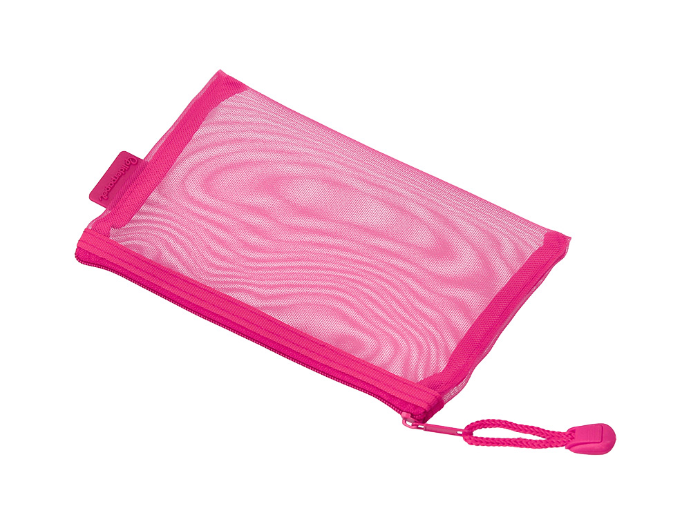 BOLSA ZIPPER BAG LIDERPAPEL POLIESTER TRANSPIRABLE MULTIUSOS DIN A6 ROSA