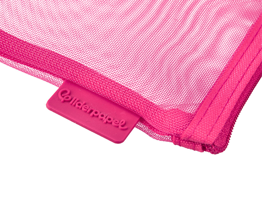 BOLSA ZIPPER BAG LIDERPAPEL POLIESTER TRANSPIRABLE MULTIUSOS DIN A6 ROSA
