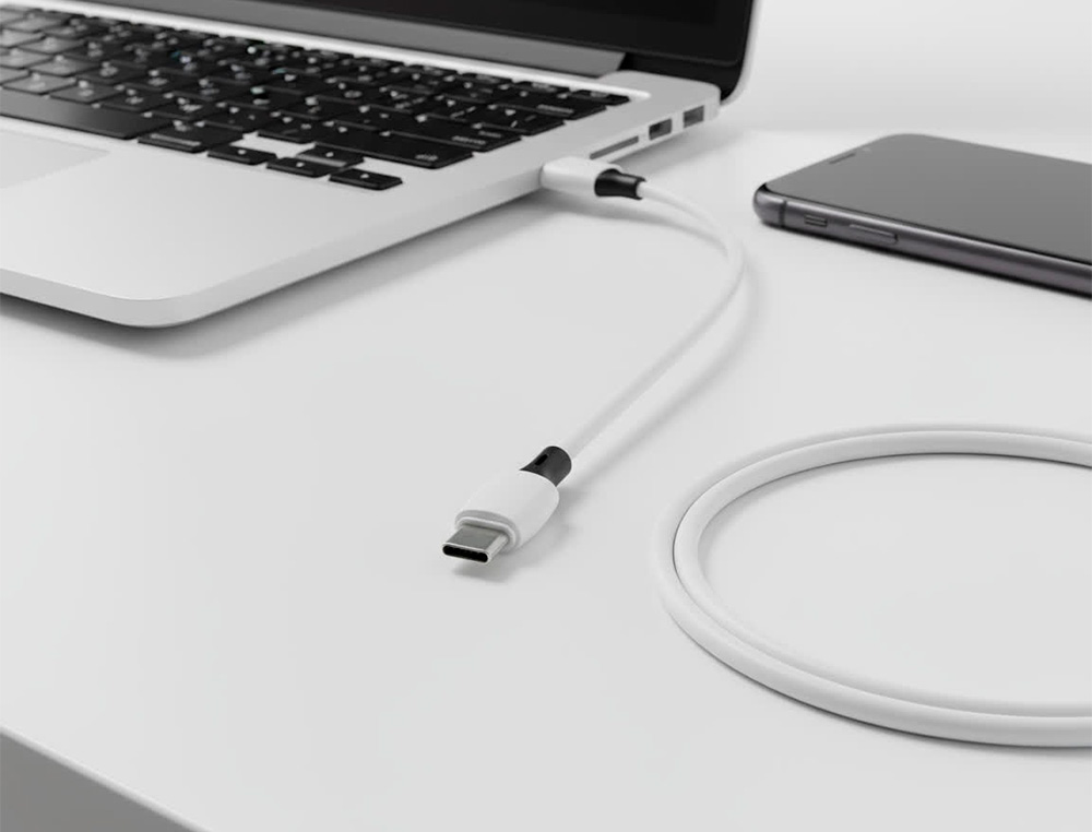 CABLE USB-C A USB-A Q-CONNECT PVC LONGITUD 2M BLANCO