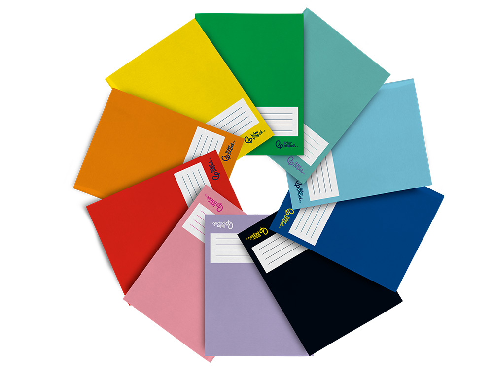 LIBRETA LIDERPAPEL SMART A5 PLUS 32 HOJAS 75G/M2 PAUTA 4 3.5MM CON MARGEN COLORES SURTIDOS