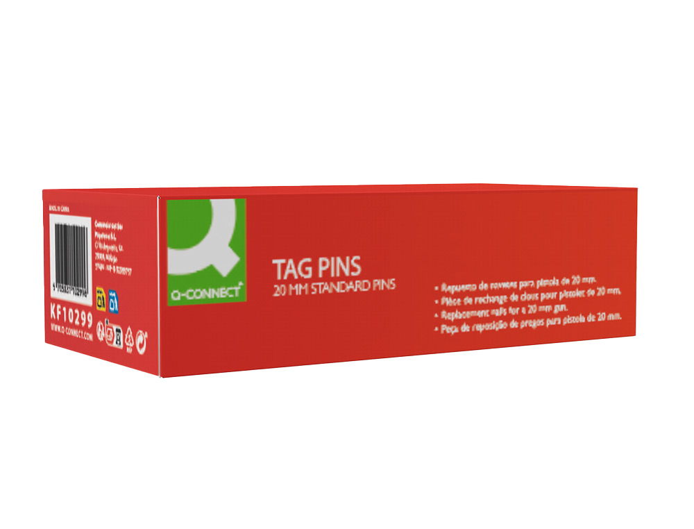 REPUESTO DE NAVETES Q-CONNECT PARA PISTOLA 20 MM CAJA DE 5000 UNIDADES