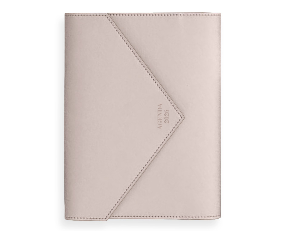 AGENDA ENCUADERNADA LIDERPAPEL PSARA A5 2026 DIA PAGINA GRIS PAPEL 70 GR FSC