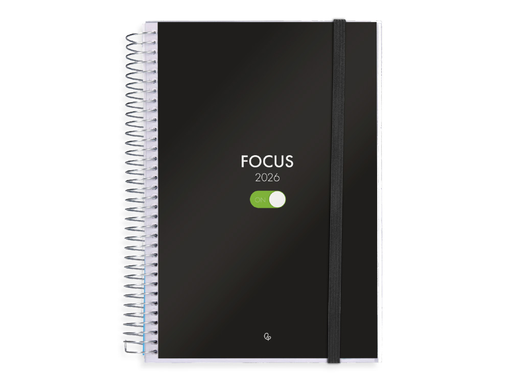 AGENDA ESPIRAL LIDERPAPEL TINOS A6 2026 DIA PAGINA PERSONALIZABLE PAPEL 70 GR FSC