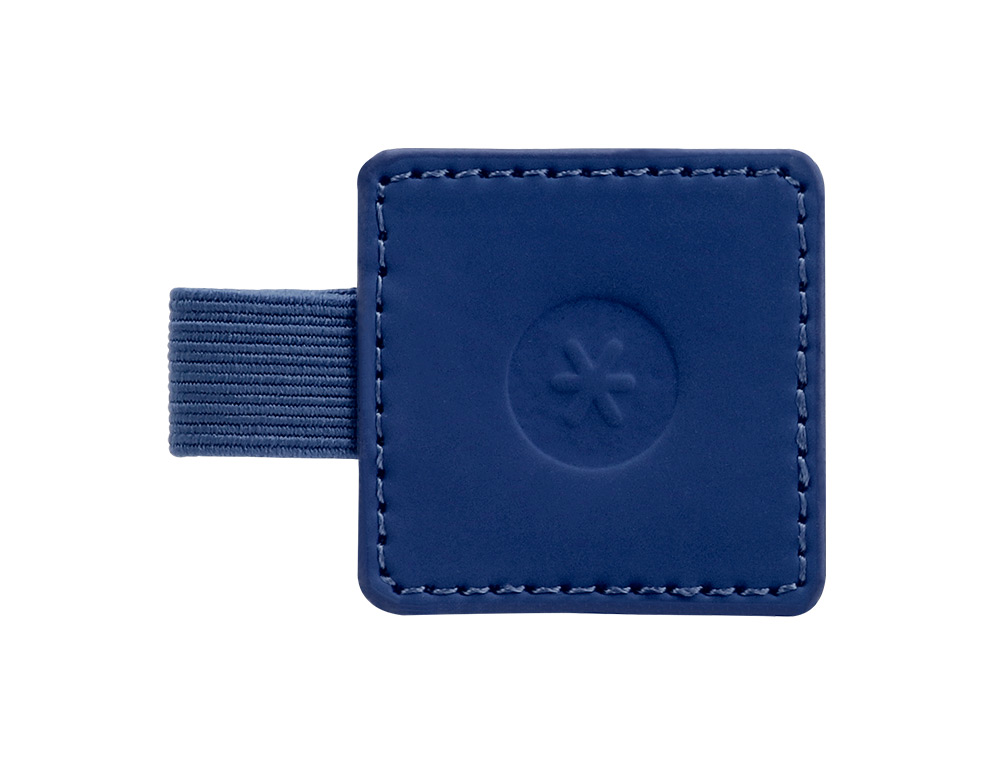 PORTABOLIGRAFO AUTOADHESIVO ANTARTIK PARA CUADERNO NOTE CON ELASTICO HASTA 15 MM GROSOR 80 MM AZUL MARINO