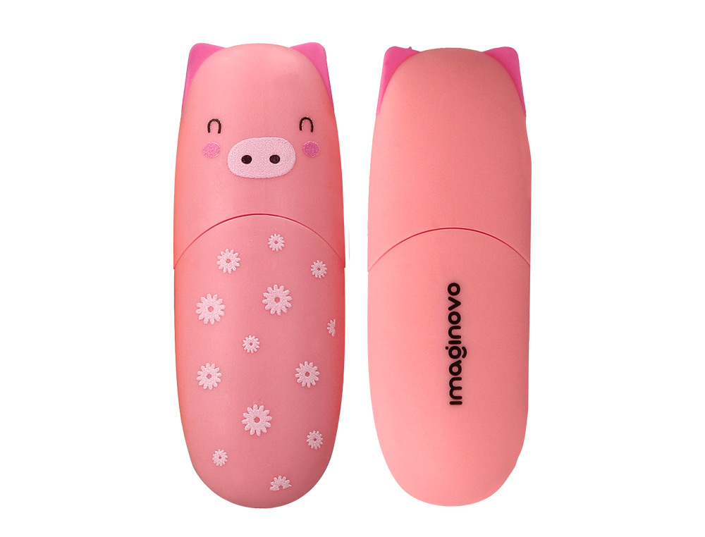ROTULADOR IMAGINOVO FLUORESCENTE SAFARI GLOW PASTEL ANIMALES EXPOSITOR DE 24 UNIDADES SURTIDAS