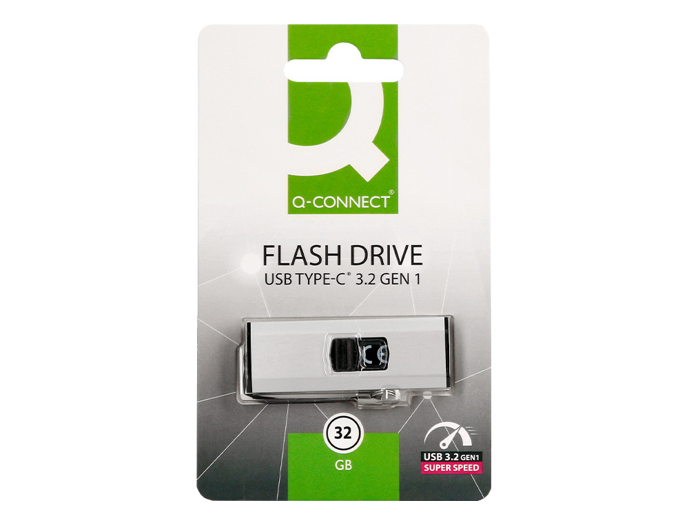 MEMORIA USB Q-CONNECT FLASH DRIVE 32 GB 3.2 TIPO C