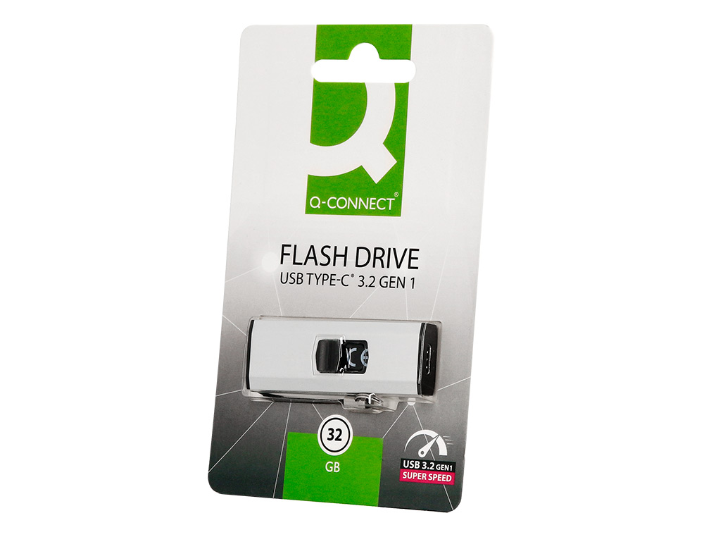 MEMORIA USB Q-CONNECT FLASH DRIVE 32 GB 3.2 TIPO C