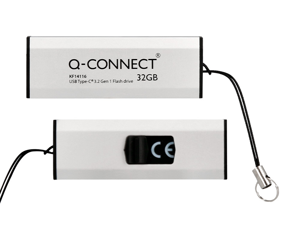 MEMORIA USB Q-CONNECT FLASH DRIVE 32 GB 3.2 TIPO C