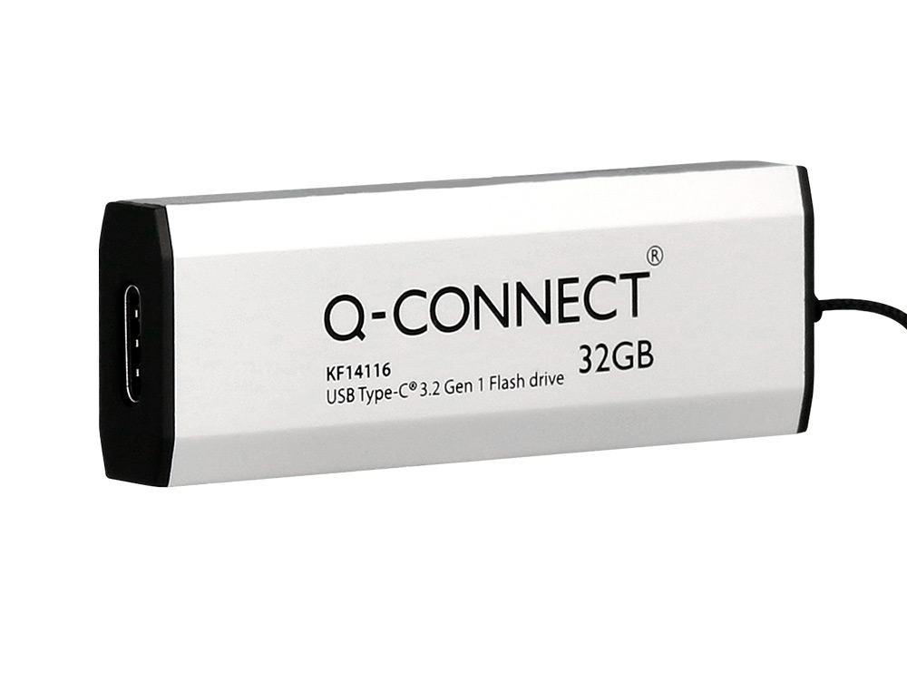 MEMORIA USB Q-CONNECT FLASH DRIVE 32 GB 3.2 TIPO C