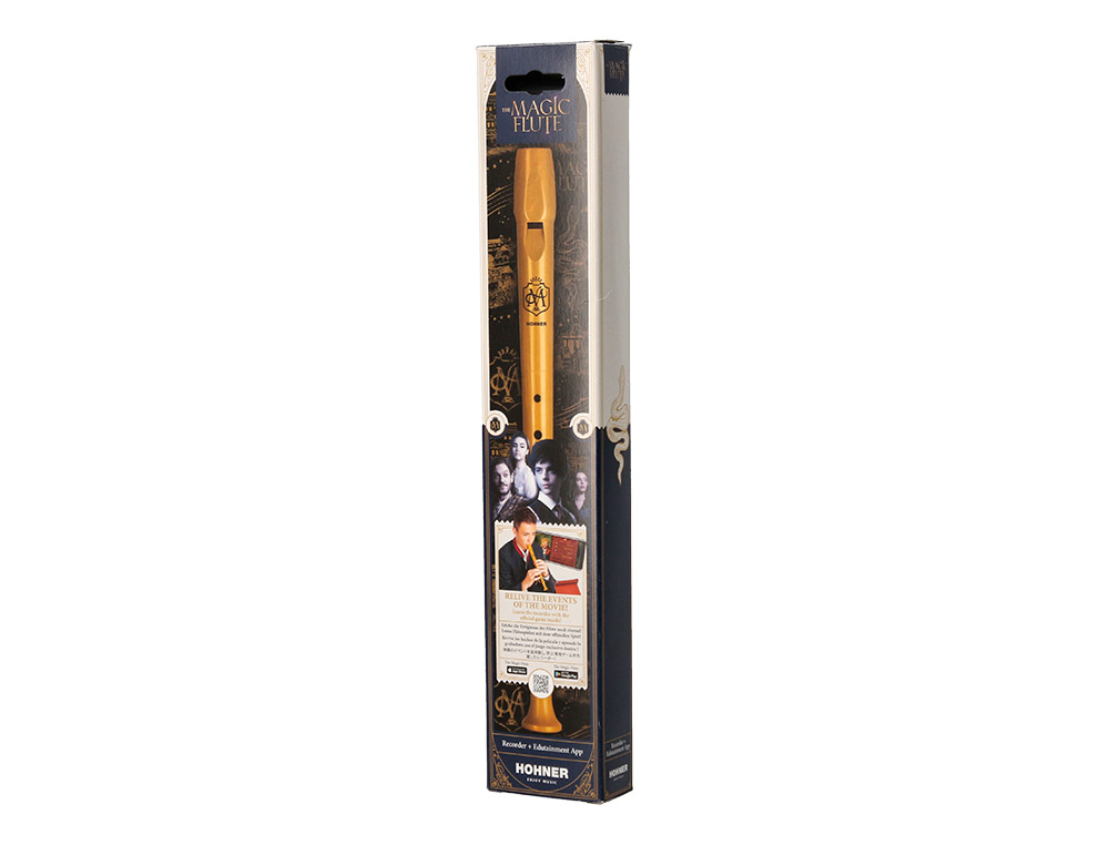 FLAUTA HOHNER THE MAGIC FLUTE COLOR DORADO EDICION ESPECIAL CON APP PARA APRENDER Y JUGAR