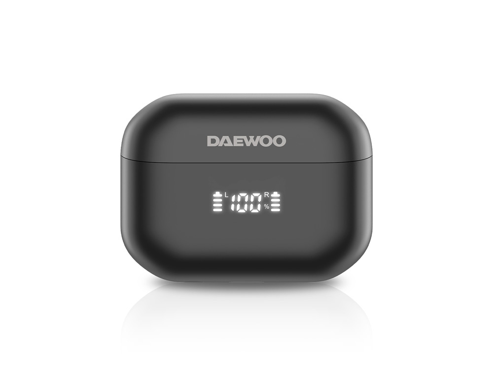 AURICULAR DAEWOO TWS BLUETOOTH 5.4 USB TIPO-C CANCELACION DE RUIDO CON ESTUCHE DE CARGA 450MAH COLOR