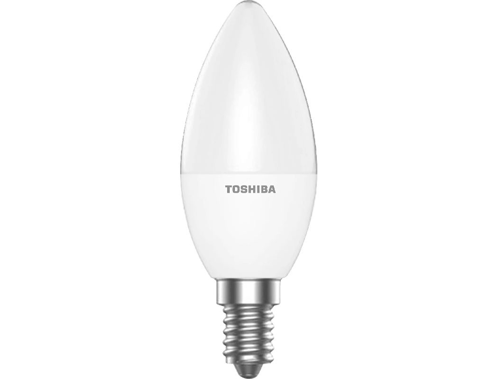 BOMBILLA LED TOSHIBA ESSENTIAL C37 E14 4.7W LUZ FRIA 6500K