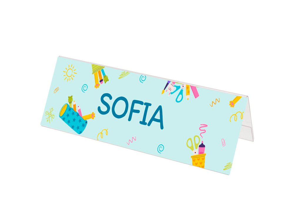 IDENTIFICADOR SOBREMESA ARCHIVO 2000 PETG FLEXIBLE VISIBILIDAD DOBLE CARA DIN A4 85X300X100 MM