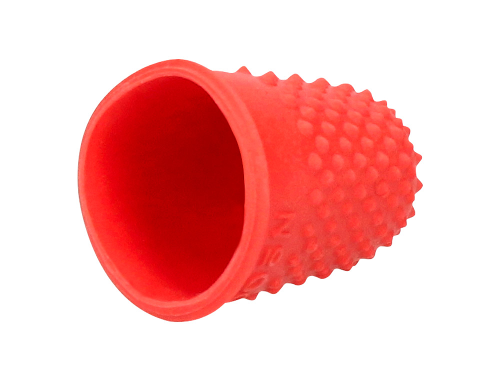 DEDILES Q-CONNECT GOMA N00 18-20 MM DIAMETRO CAJA DE 12 UNIDADES COLOR ROJO