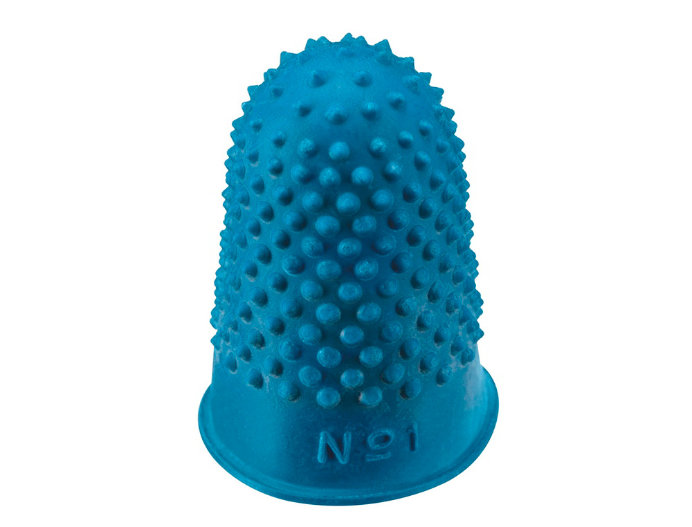 DEDILES Q-CONNECT GOMA N1 20-22 MM DIAMETRO CAJA DE 12 UNIDADES COLOR AZUL