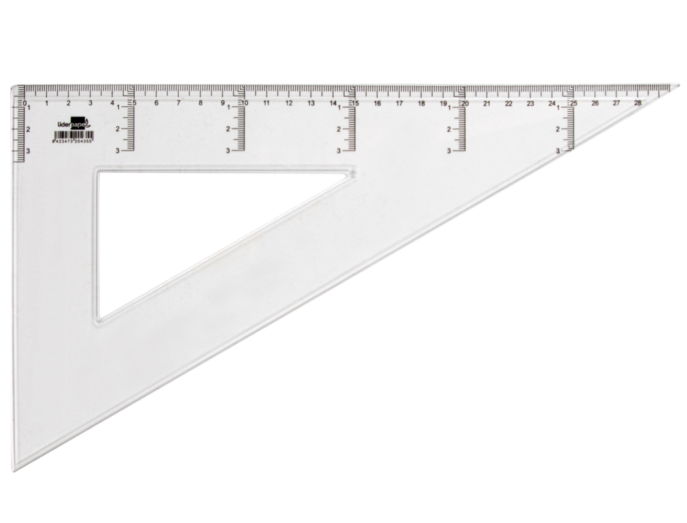 CARTABON LIDERPAPEL 30 CM PLASTICO CRISTAL