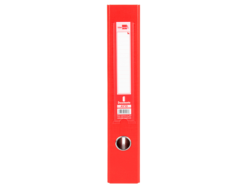 MODULO LIDERPAPEL 3 ARCHIVADORES FOLIO 2 ANILLAS MIXTAS 40MM ROJO