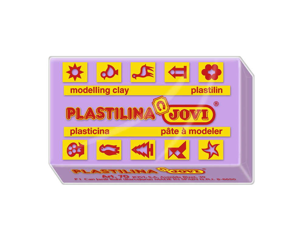 PLASTILINA JOVI 70 LILA UNIDAD TAMAO PEQUEO