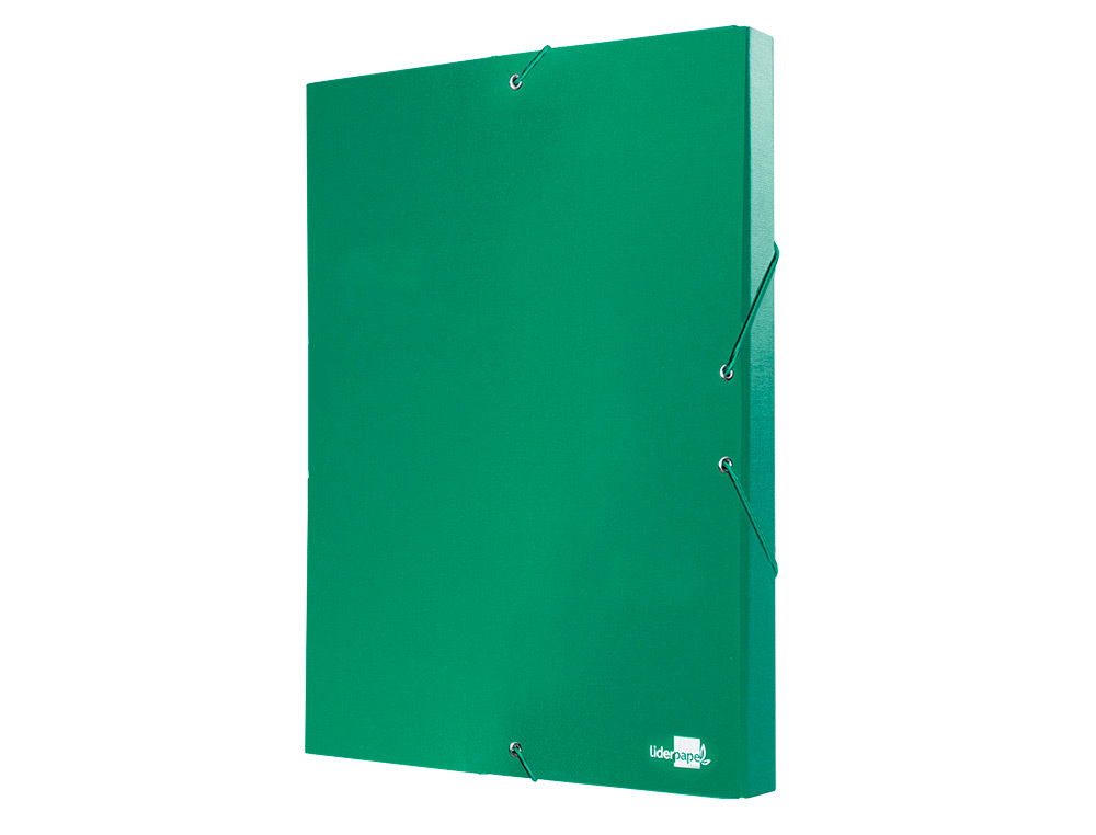 CARPETA PROYECTOS LIDERPAPEL FOLIO LOMO 30MM CARTON FORRADO VERDE