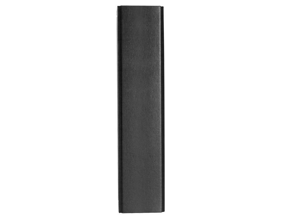 CARPETA PROYECTOS LIDERPAPEL FOLIO LOMO 90MM CARTON FORRADO NEGRA