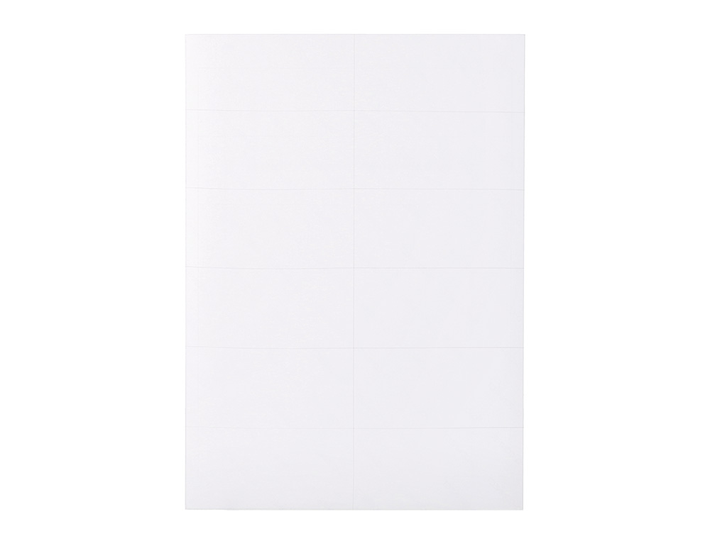 ETIQUETA ADHESIVA Q-CONNECT KF10652 TAMAO 96,5X42,3 MM FOTOCOPIADORA LASER INK-JET CAJA CON 100 HOJAS DIN A4
