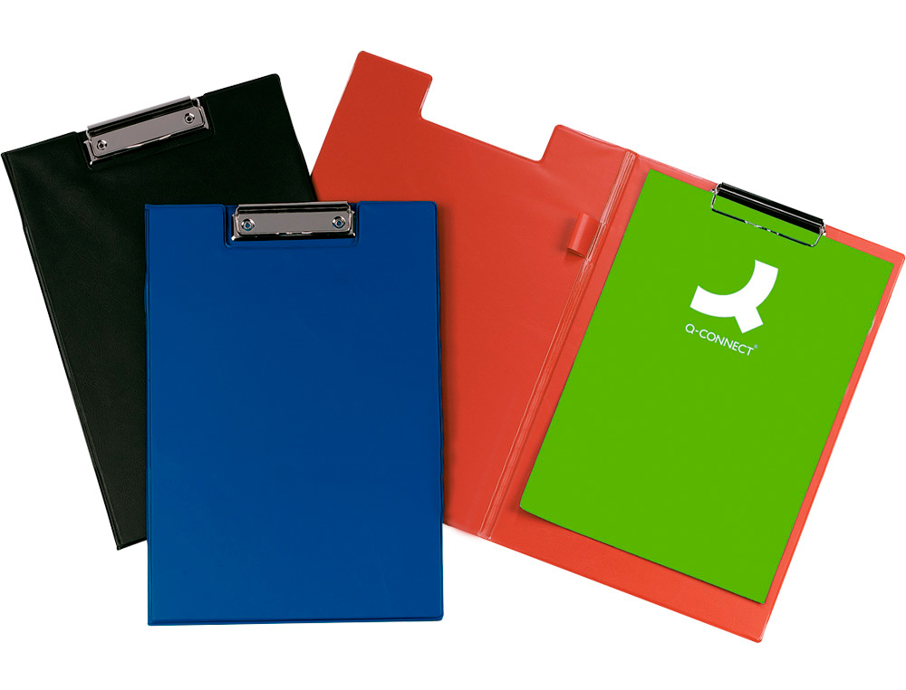 CARPETA Q-CONNECT MINICLIPS PLASTICO DIN A4 NEGRA