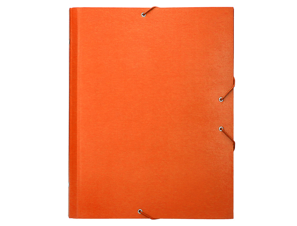 CARPETA CLASIFICADORA LIDERPAPEL 12 DEPARTAMENTOS FOLIO PROLONGADO CARTON FORRADO NARANJA
