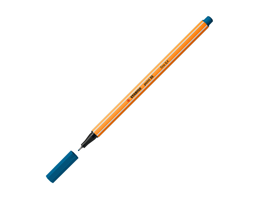 ROTULADOR STABILO PUNTA DE FIB RA POINT 88 AZUL TURQUESA PUNTA FINA 0,4MM