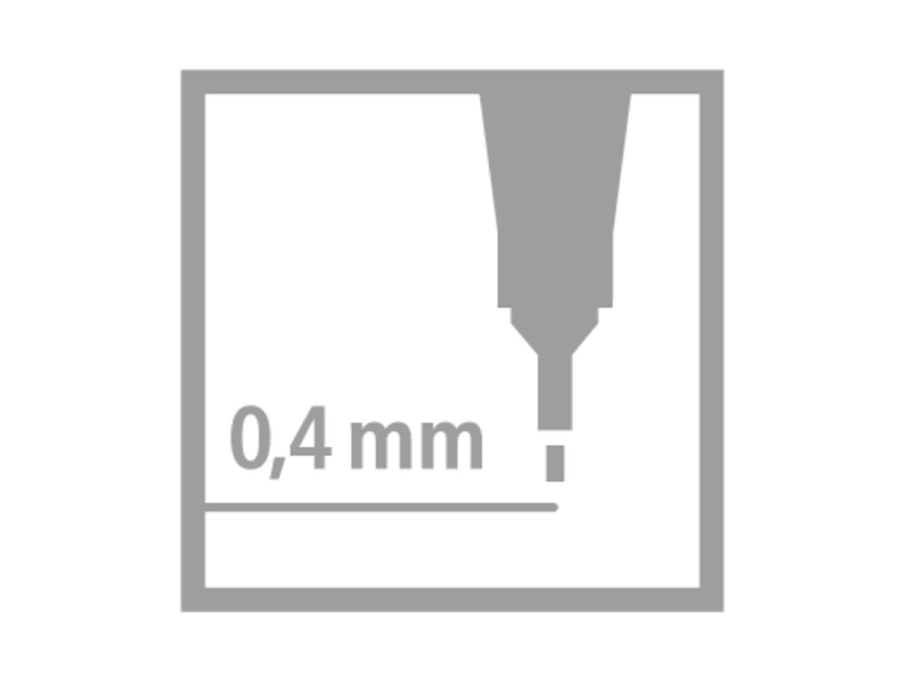 ROTULADOR STABILO PUNTA DE FIB RA POINT 88 AZUL TURQUESA PUNTA FINA 0,4MM