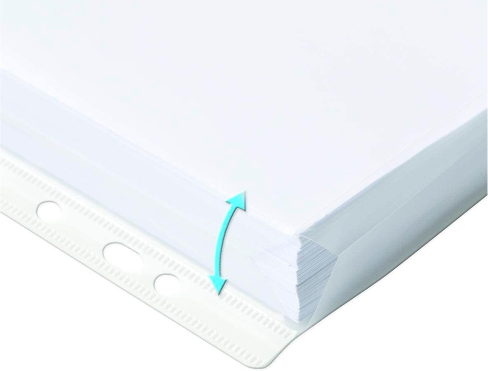 FUNDA MULTITALADRO OXFORD CON FUELLE DIN A4 200 MC CRISTAL