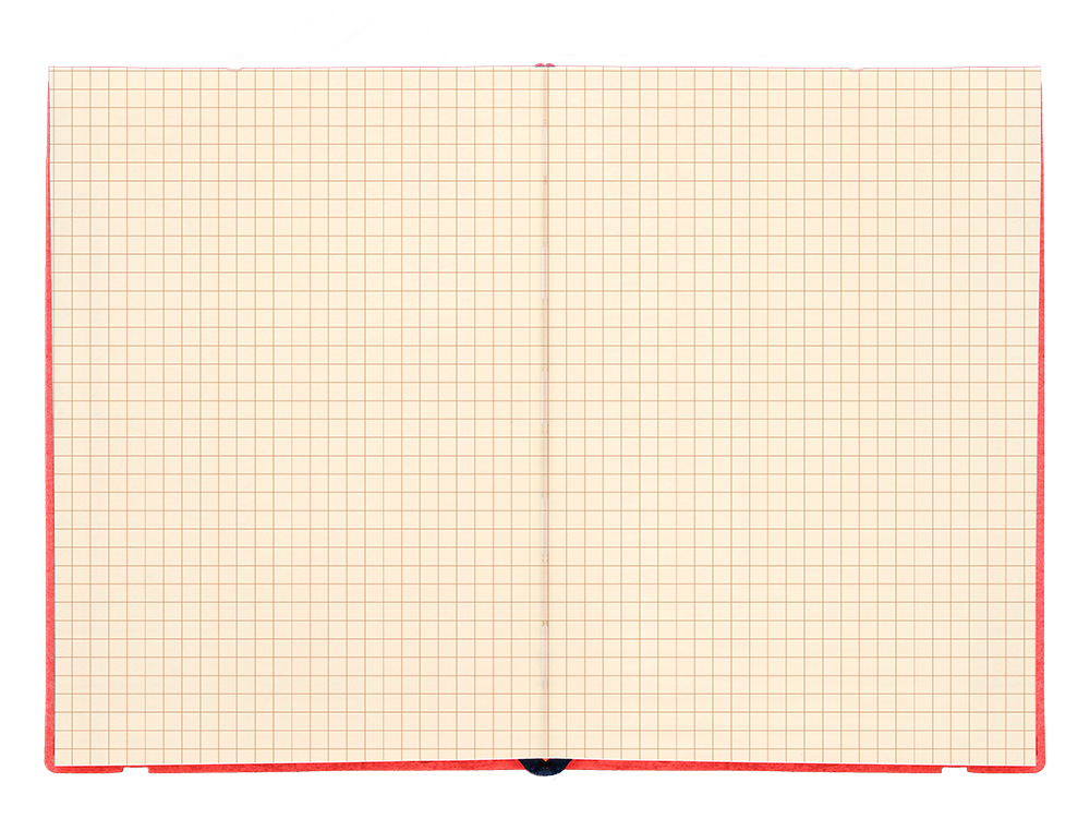 LIBRETA LIDERPAPEL SIMIL PIEL A5 120 HOJAS 70G/M2 CUADRO 4MM SIN MARGEN ROJO