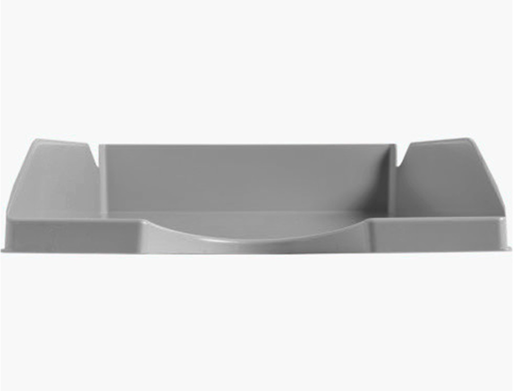 BANDEJA SOBREMESA PLASTICO Q-CONNECT GRIS OPACO 240X70X340 MM