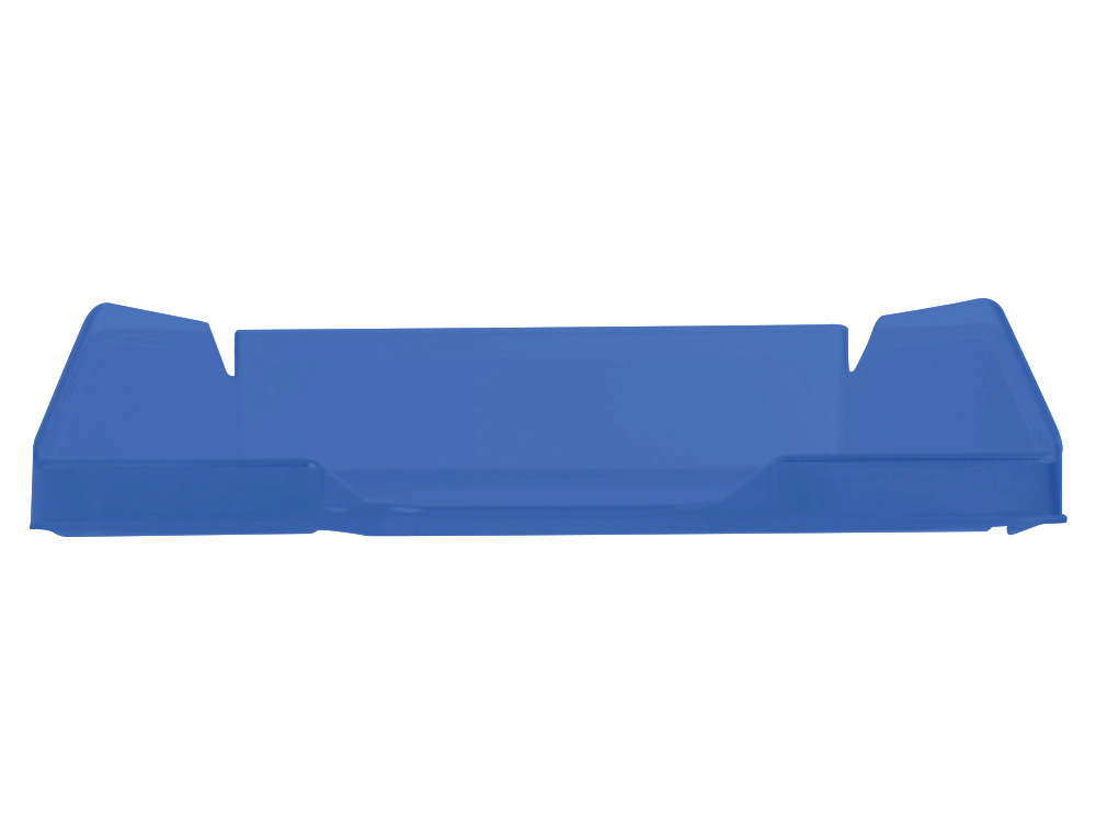 BANDEJA SOBREMESA PLASTICO Q-CONNECT AZUL TRANSPARENTE 240X70X340 MM