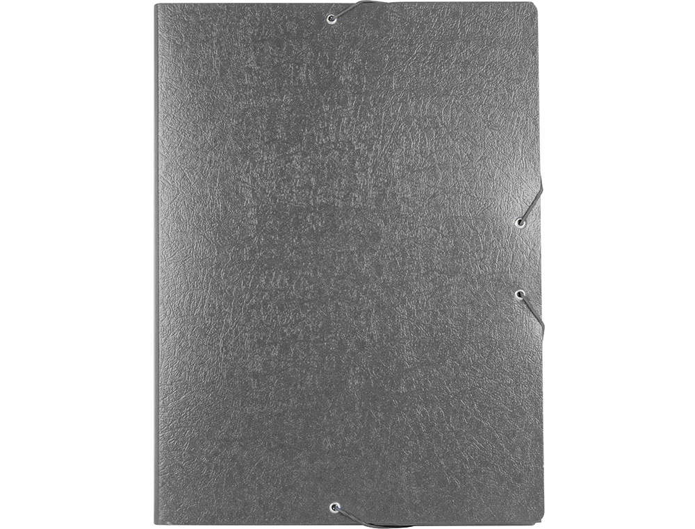 CARPETA PROYECTOS LIDERPAPEL FOLIO LOMO 30MM CARTON GOFRADO GRIS
