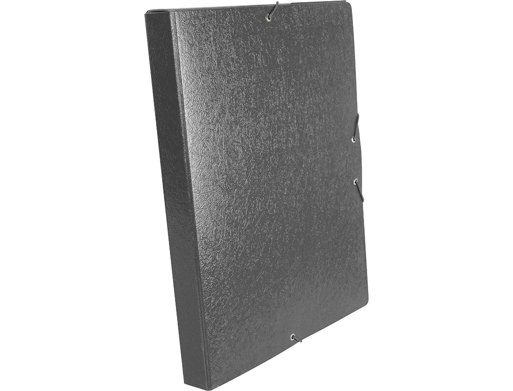 CARPETA PROYECTOS LIDERPAPEL FOLIO LOMO 30MM CARTON GOFRADO GRIS