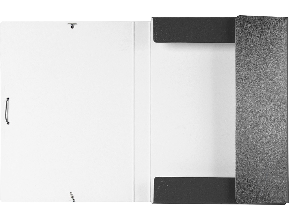 CARPETA PROYECTOS LIDERPAPEL FOLIO LOMO 30MM CARTON GOFRADO GRIS