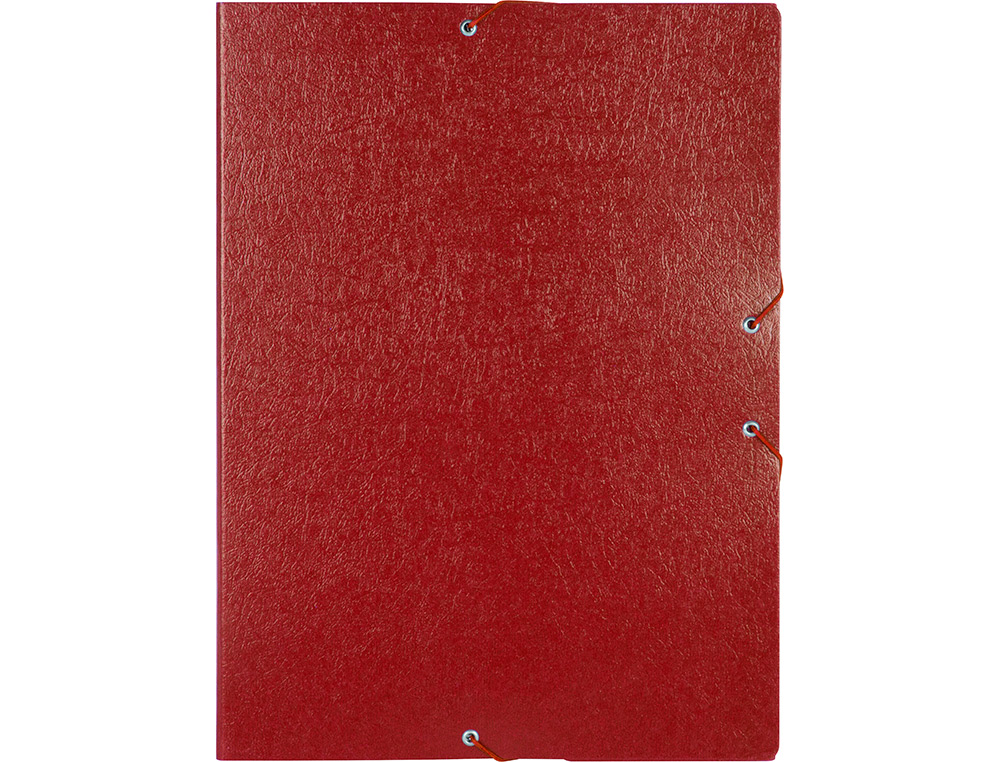 CARPETA PROYECTOS LIDERPAPEL FOLIO LOMO 50MM CARTON GOFRADO ROJA
